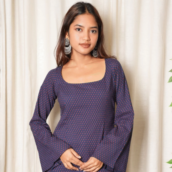 Karima Deep Back Kurti