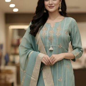 Light Blue shimmer three piece set